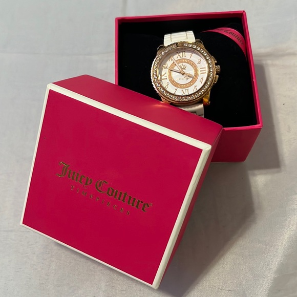 BNWT JUICY COUTURE WHITE & GOLD WATCH - Picture 5 of 6